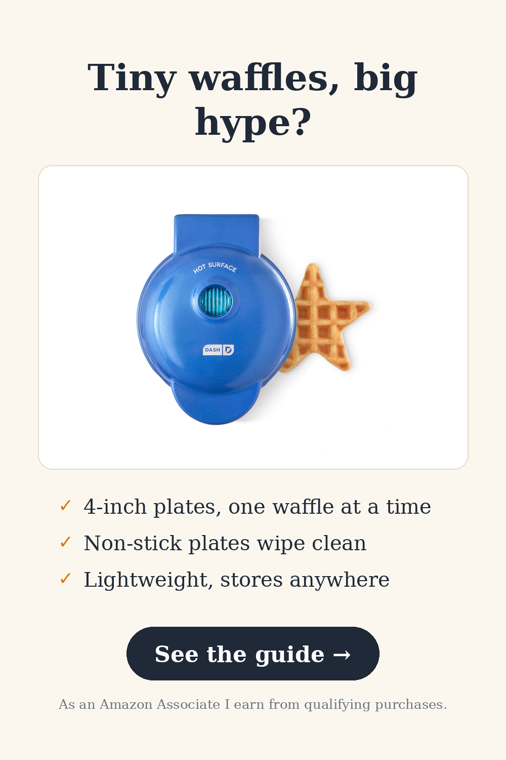 Mini Waffle Maker — Tiny waffles, big hype?