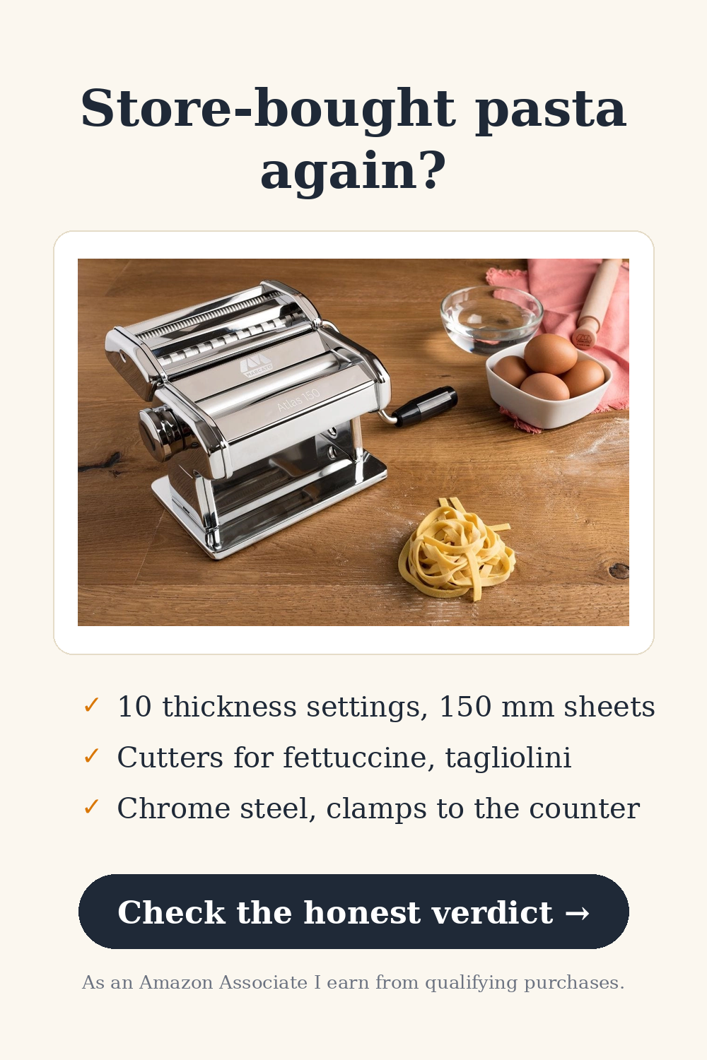 Pasta Maker — Store-bought pasta again?