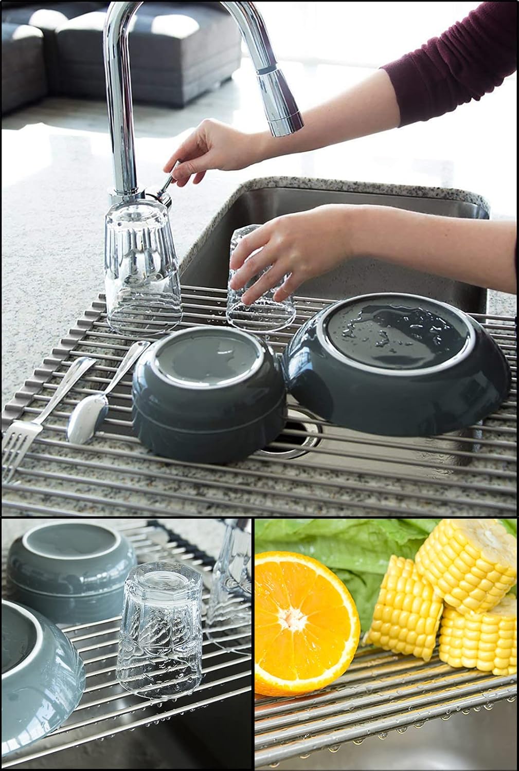Over-Sink Dish Rack